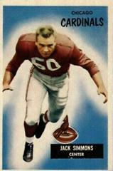 Jack Simmons #27 Football Cards 1955 Bowman Prices