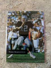 Todd Marinovich #143 Football Cards 1992 Playoff Prices