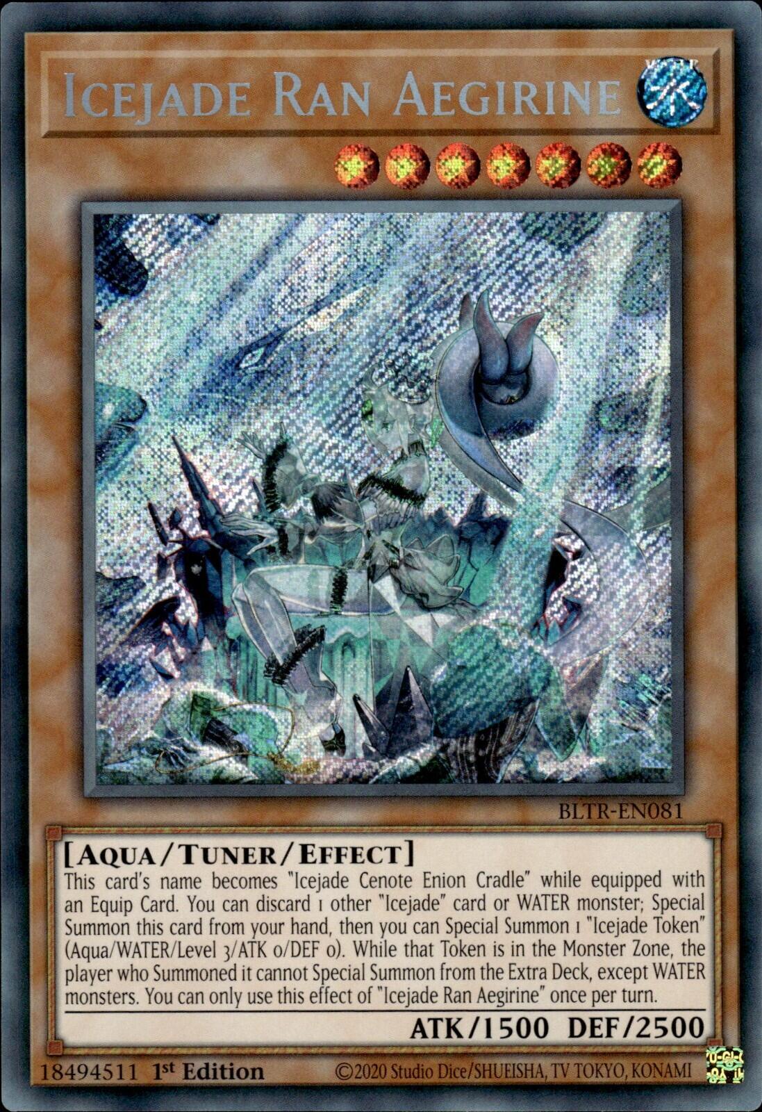 Icejade Ran Aegirine BLTR-EN081 YuGiOh Battles of Legend: Terminal Revenge