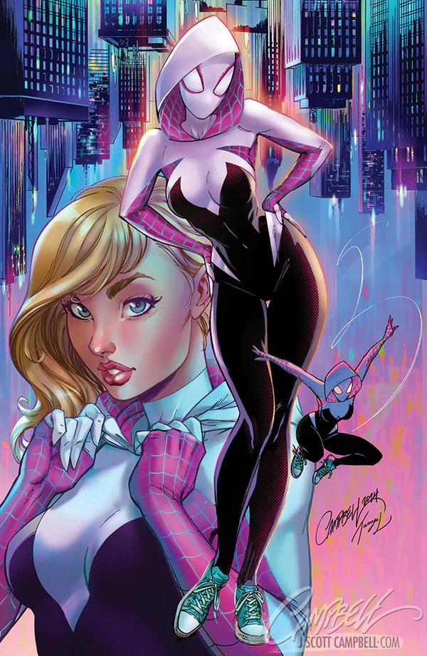 Spider-Gwen: The Ghost-Spider [Campbell Virgin] #1 (2024) Comic Books Spider-Gwen: The Ghost-Spider