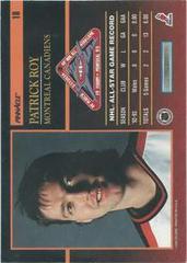 Back | Patrick Roy Hockey Cards 1993 Pinnacle All Stars