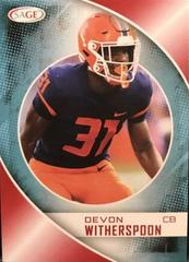Devon Witherspoon [Red] #168 Football Cards 2023 Sage Prices