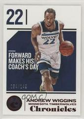 Andrew Wiggins [Red] #5 Basketball Cards 2018 Panini Chronicles Prices