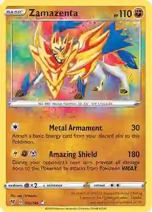 Zamazenta #102 Prices | Pokemon Vivid Voltage | Pokemon Cards