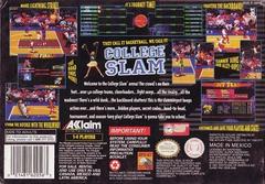 College Slam - Back | College Slam Super Nintendo