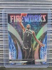 Kevin Durant [Hyper Prizm] Basketball Cards 2021 Panini Prizm Fireworks Prices