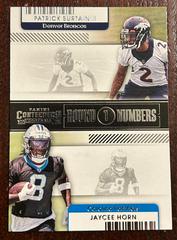 Patrick Surtain II, Jaycee Horn Football Cards 2021 Panini Contenders Round Numbers Dual Prices