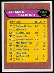 Falcons Checklist #451 Football Cards 1976 Topps Prices