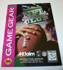 NFL Quarterback Club 95 - Manual | NFL Quarterback Club 95 Sega Game Gear