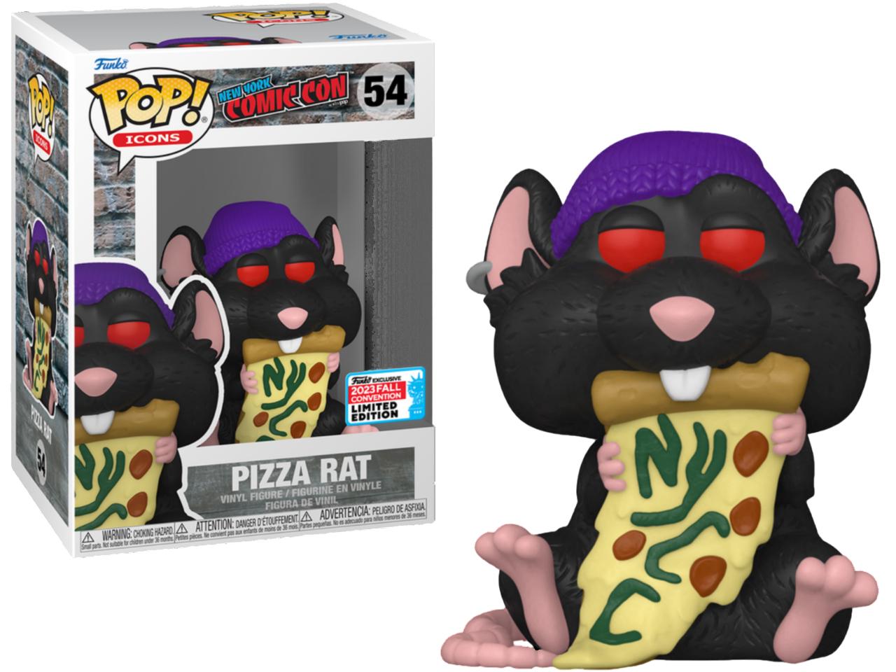 Pizza Rat [Fall Convention Purple Hat Black Fur] #54 Funko POP Icons