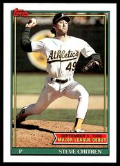 Steve Chitren #31 Baseball Cards 1991 Topps '90 M.L. Debut Prices