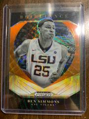 Ben Simmons [Orange Wave] #15 Basketball Cards 2021 Panini Prizm Draft Picks Brilliance Prices