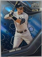 Aaron Judge [Blue] #1 Baseball Cards 2023 Topps Chrome Black Prices