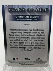 Back Of Card | Christian Yelich Baseball Cards 2022 Topps Stars of MLB