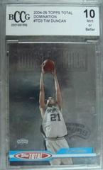Tim Duncan Basketball Cards 2004 Topps Total Domination Prices
