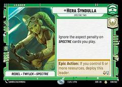 Hera Syndulla [Hyperspace] Star Wars Unlimited: Spark of Rebellion Prices
