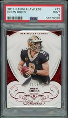 Drew Brees #42 Football Cards 2019 Panini Flawless Prices