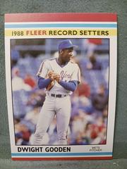 Dwight Gooden #14 Baseball Cards 1988 Fleer Record Setters Prices