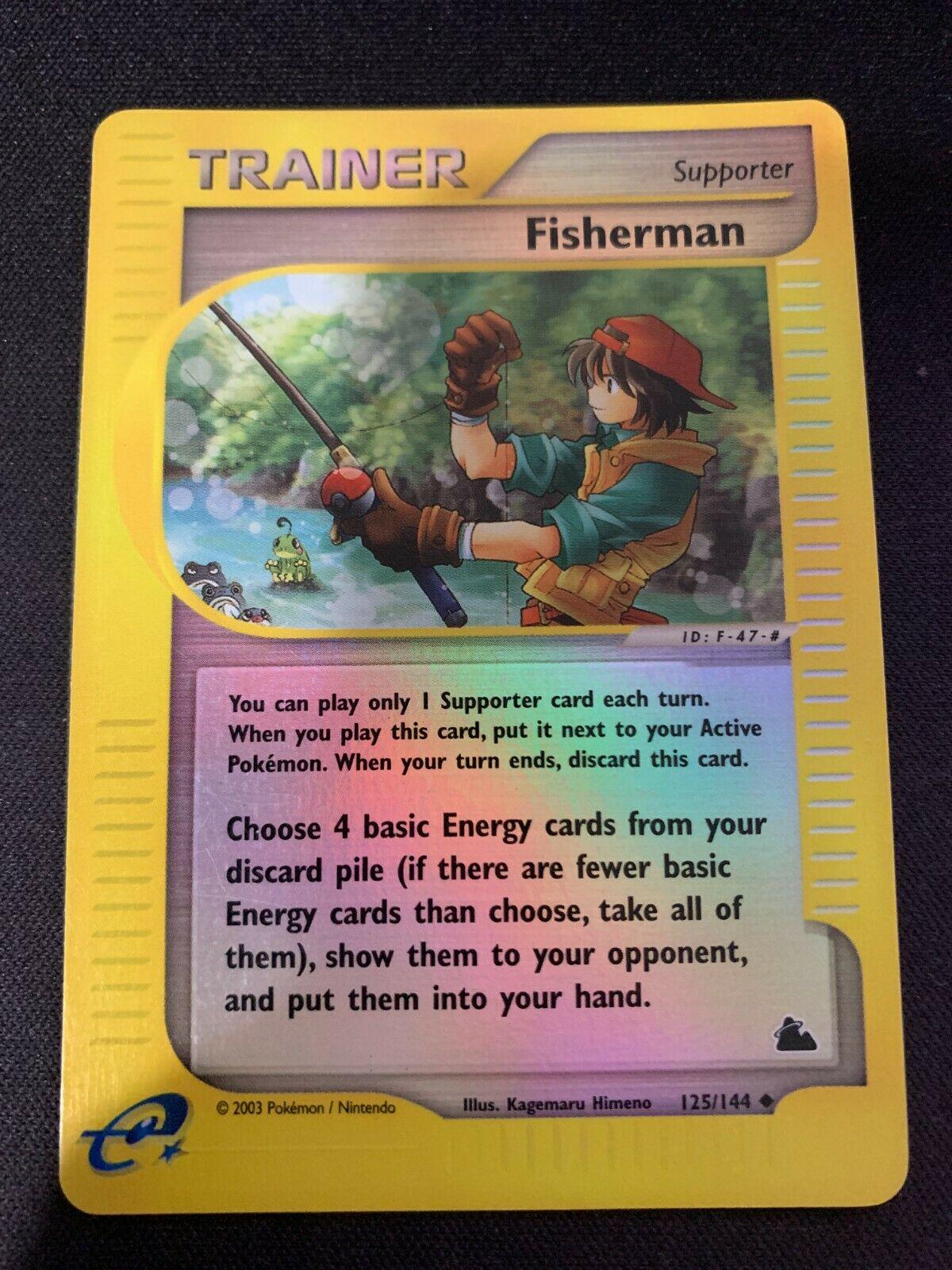 Fisherman [Reverse Holo] #125 Pokemon Skyridge