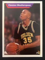 Back | Clarence Weatherspoon Basketball Cards 1992 Front Row Dream Picks