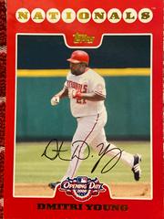 Dmitri Young #117 Baseball Cards 2008 Topps Opening Day Prices