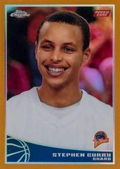 Stephen Curry [Gold Refractor] #101 Basketball Cards 2009 Topps Chrome Prices