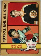 B. Orr, B. Park Hockey Cards 1972 O-Pee-Chee Prices
