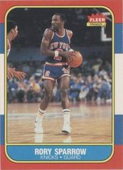 Rory Sparrow #105 Basketball Cards 1986 Fleer Prices
