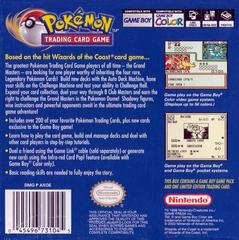 Pokemon Trading Card Game - Back | Pokemon Trading Card Game GameBoy Color