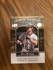 Don Mattingly #YSL5356 Baseball Cards 2008 Upper Deck Yankee Stadium Legacy 1990's Prices