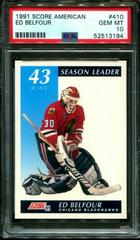 Ed Belfour #410 Hockey Cards 1991 Score American Prices