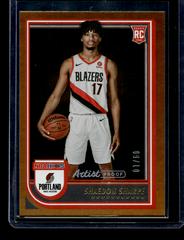 Shaedon Sharpe [Artist Proof Gold] #237 Basketball Cards 2022 Panini Hoops Prices