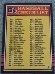 Checklist 443-546 Baseball Cards 1985 Donruss Prices
