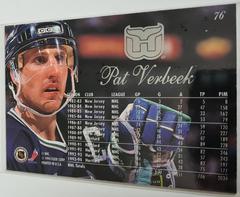 Backside | Pat Verbeek [Flair] Hockey Cards 1994 Fleer