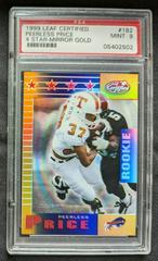 Peerless Price [Mirror Gold] Football Cards 1999 Leaf Certified Prices