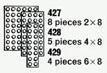 LEGO Set | 4 Plates 6 x 8 LEGO Classic