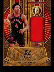 Scottie Barnes Basketball Cards 2021 Panini Chronicles Gold Standard Rookie Jersey Autographs Prices