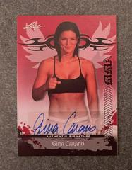 Gina Carano [Red] Ufc Cards 2010 Leaf MMA Autographs Prices