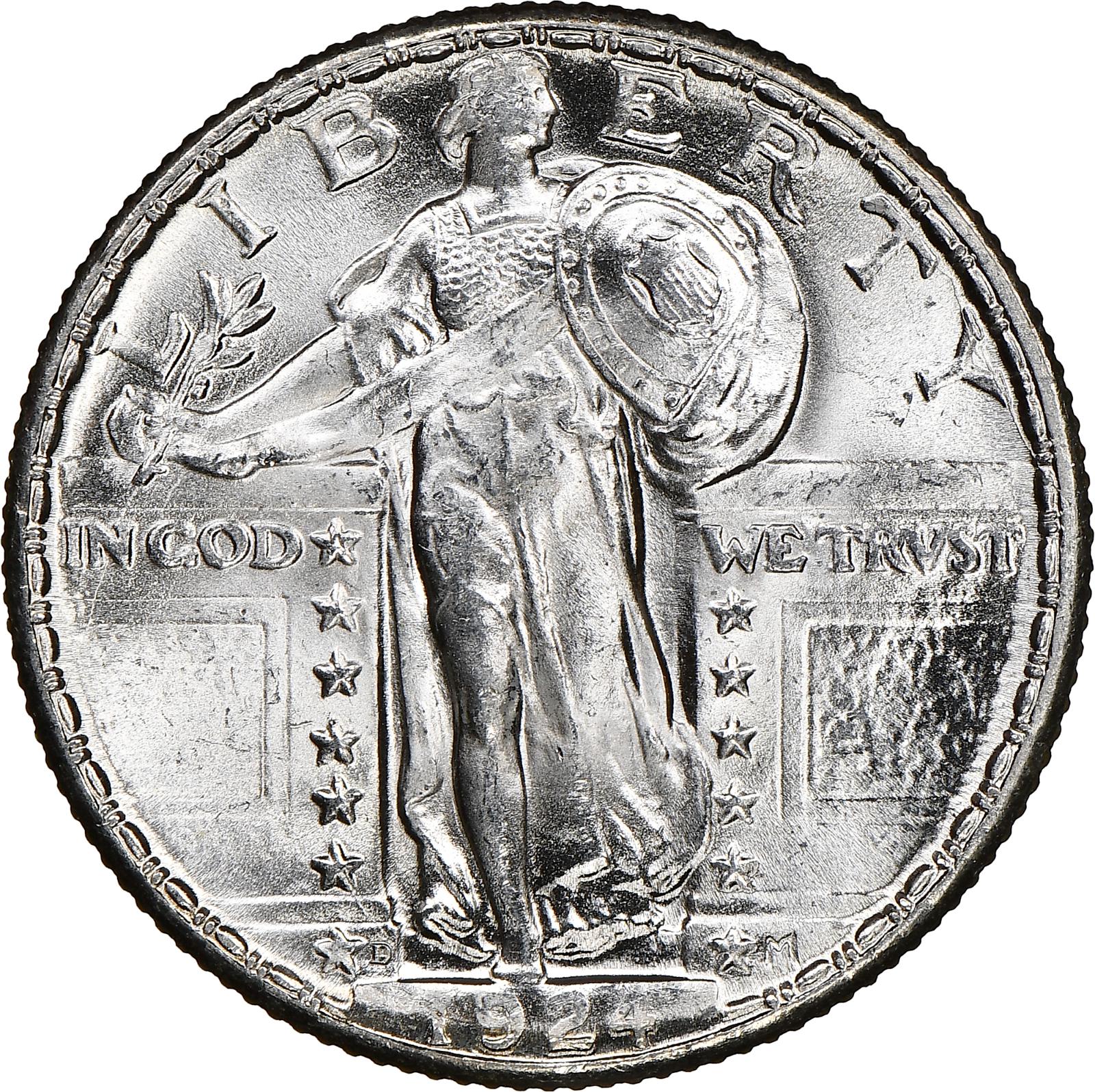 1924 D Coins Standing Liberty Quarter