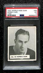 Herbie Cain #46 Hockey Cards 1937 V356 World Wide Gum Prices