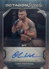 Chris Weidman #OLA-CWE Ufc Cards 2024 Topps Chrome UFC Octagon Legends Autograph Prices
