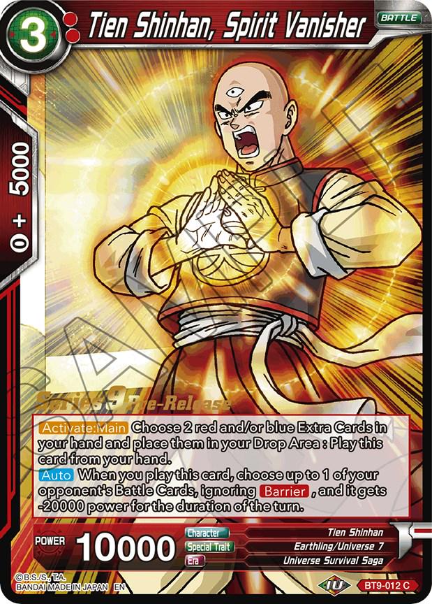 Tien Shinhan, Spirit Vanisher BT9-012 Dragon Ball Super Universal Onslaught: Pre-Release Promos