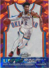 Shai Gilgeous Alexander [Red Cracked Ice] #9 Basketball Cards 2019 Panini Contenders Optic Uniformity Prices
