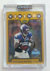 Adrian Peterson [Gold Refractor] #TC133 Football Cards 2008 Topps Chrome Prices