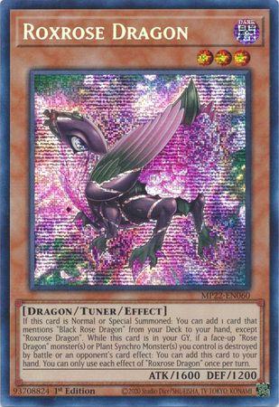 Roxrose Dragon MP22-EN060 YuGiOh 2022 Tin of the Pharaoh's Gods Mega Pack