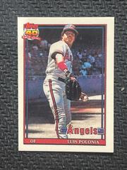 Luis Polonia #107 Baseball Cards 1991 Topps Micro Prices