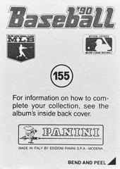 Card Back | Ken Griffey Jr. Baseball Cards 1990 Panini Stickers
