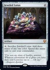Jeweled Lotus [Foil] Magic Commander Legends Prices
