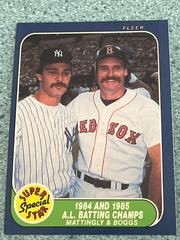 1984 and 1985 A. L. [Batting Champs] Baseball Cards 1986 Fleer Prices