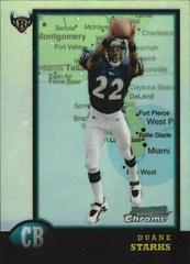 Duane Starks [Interstate] #3 Football Cards 1998 Bowman Chrome Prices
